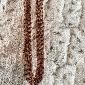 2/$15! Beautiful! Jeweled Layered Chestnut Brown Beads Fashion Jewelry Necklace